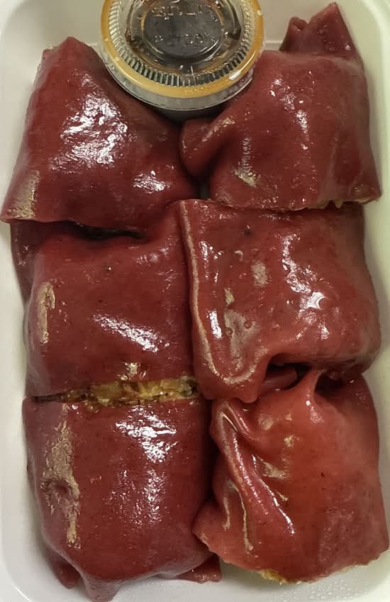 33. Crispy Bean Curd Red Rice Rolls with Seafood  海鲜脆皮红米肠